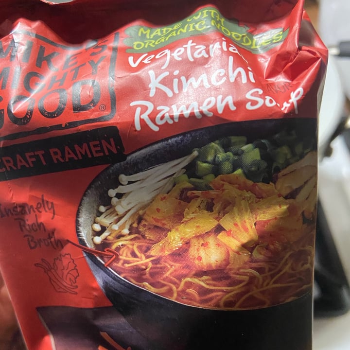 photo of Mike's Mighty Good Vegetarian Kimchi Ramen Soup shared by @chlalala on  31 May 2020 - review