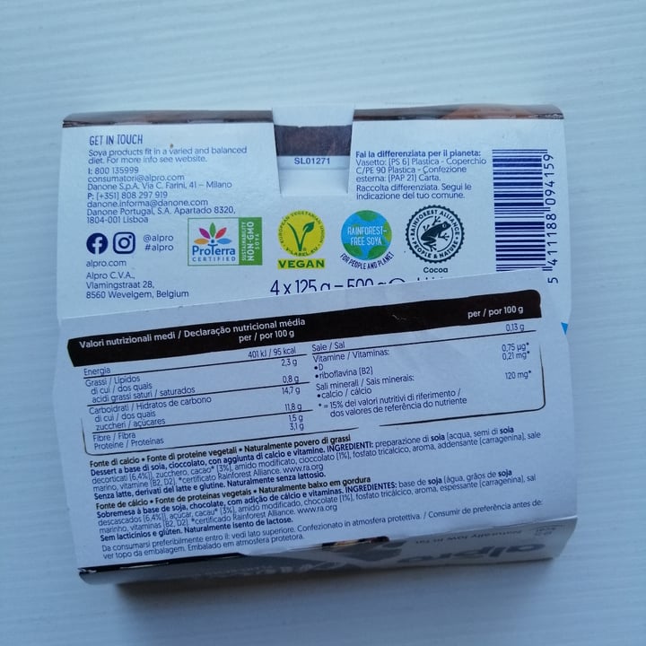 review photo of Alpro Devilishly Dark Chocolate Plant-based Dessert shared by @francifiore on 27 Nov 2022 - review