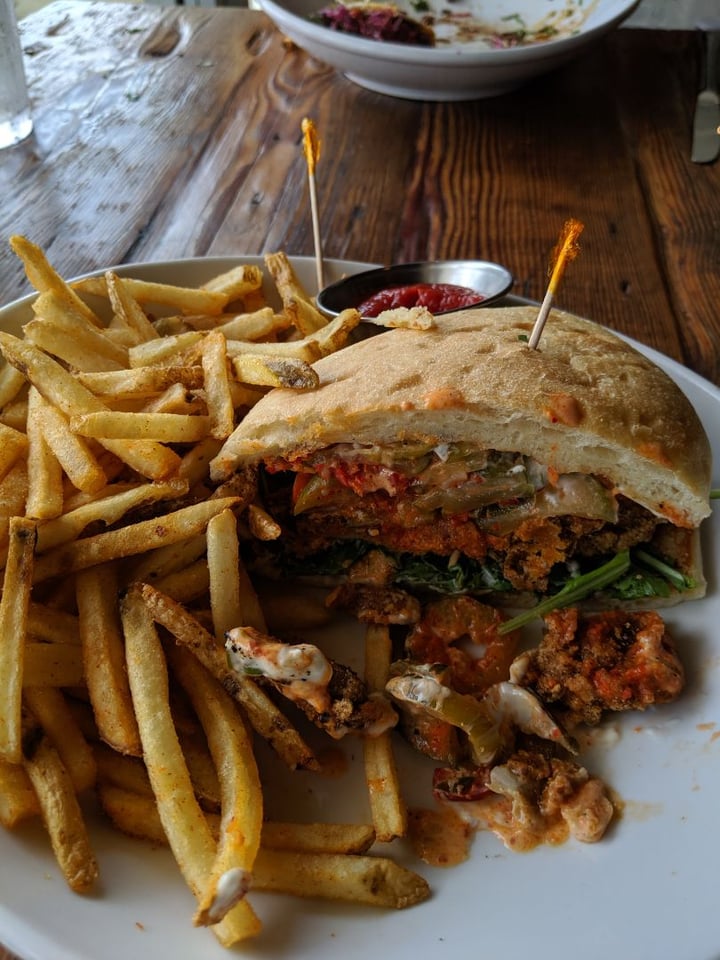 photo of Seabirds Kitchen Fried Oyster Mushroom Po' Boy shared by @theresamaria on  08 Aug 2019 - review