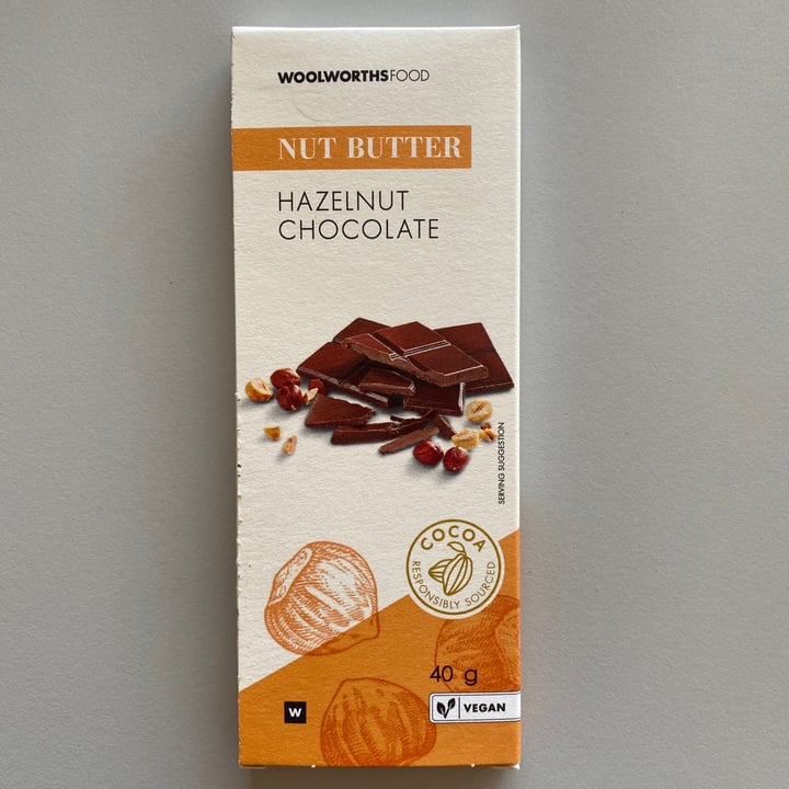 photo of Woolworths Food Nut butter hazelnut chocolate shared by @karaisvegan on  05 Sep 2020 - review
