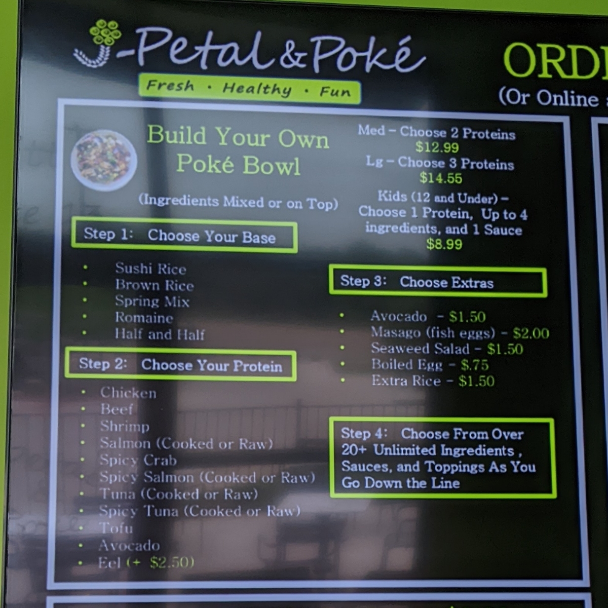 JPetal & Poke’ Waco Build Your Own Poke Bowl Reviews abillion