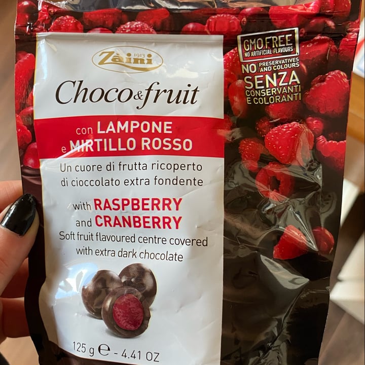 photo of Zàini Choco and fruit mirtilli e lamponi shared by @andrateodorescu on  09 May 2022 - review