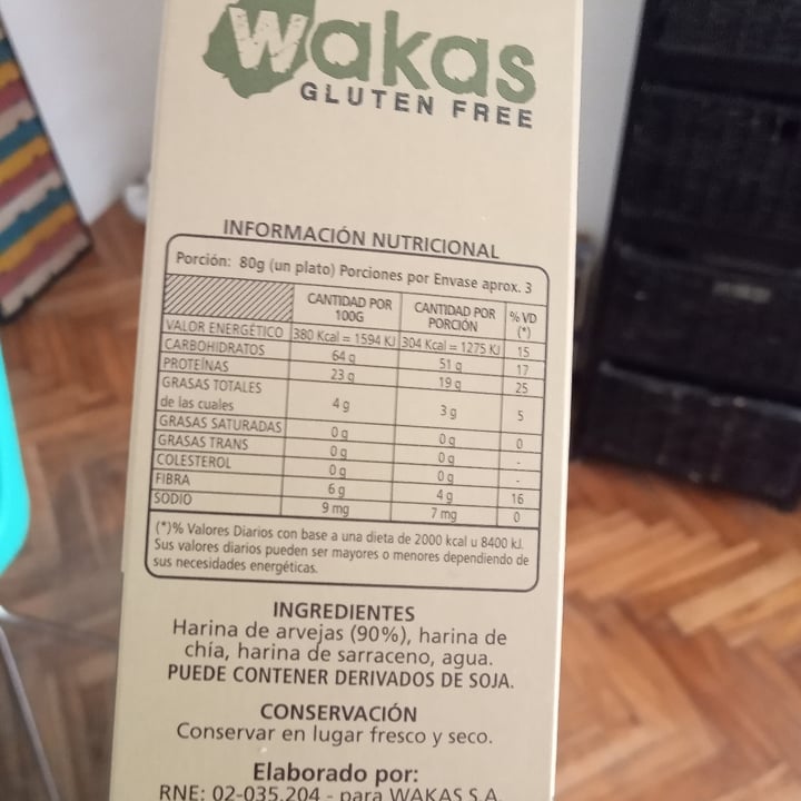review photo of Wakas Pasta de Legumbres Arvejas y Chia shared by @angeleslo on 27 Jan 2022 - review
