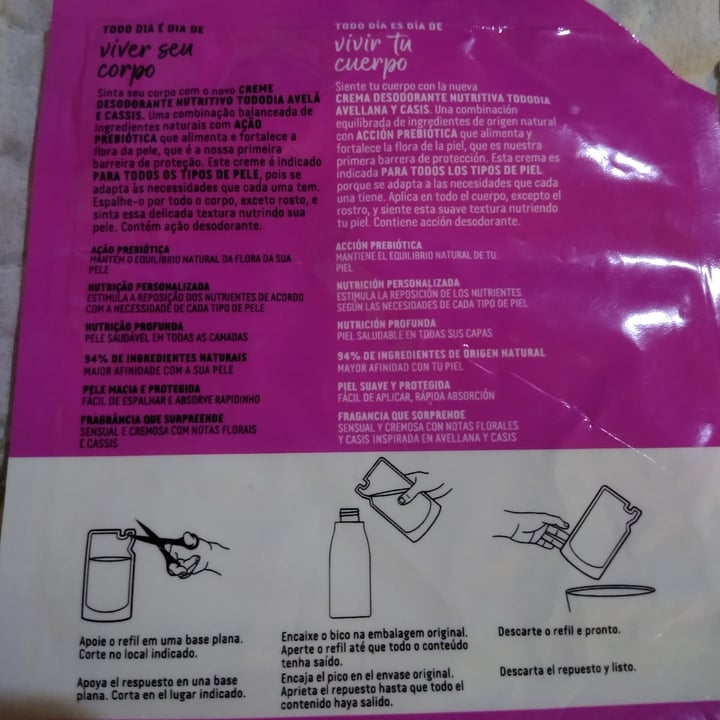 photo of Natura Tododia crema para el cuerpo shared by @milivegan on  07 Feb 2021 - review