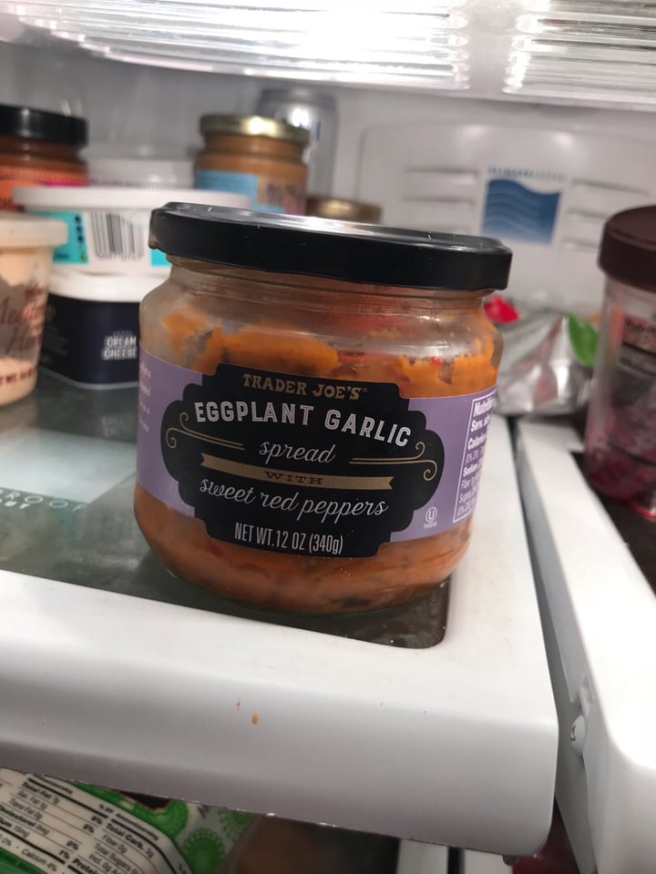 photo of Trader Joe's Eggplant Garlic Spread with Sweet Peppers shared by @mgurunathan on  26 Dec 2019 - review