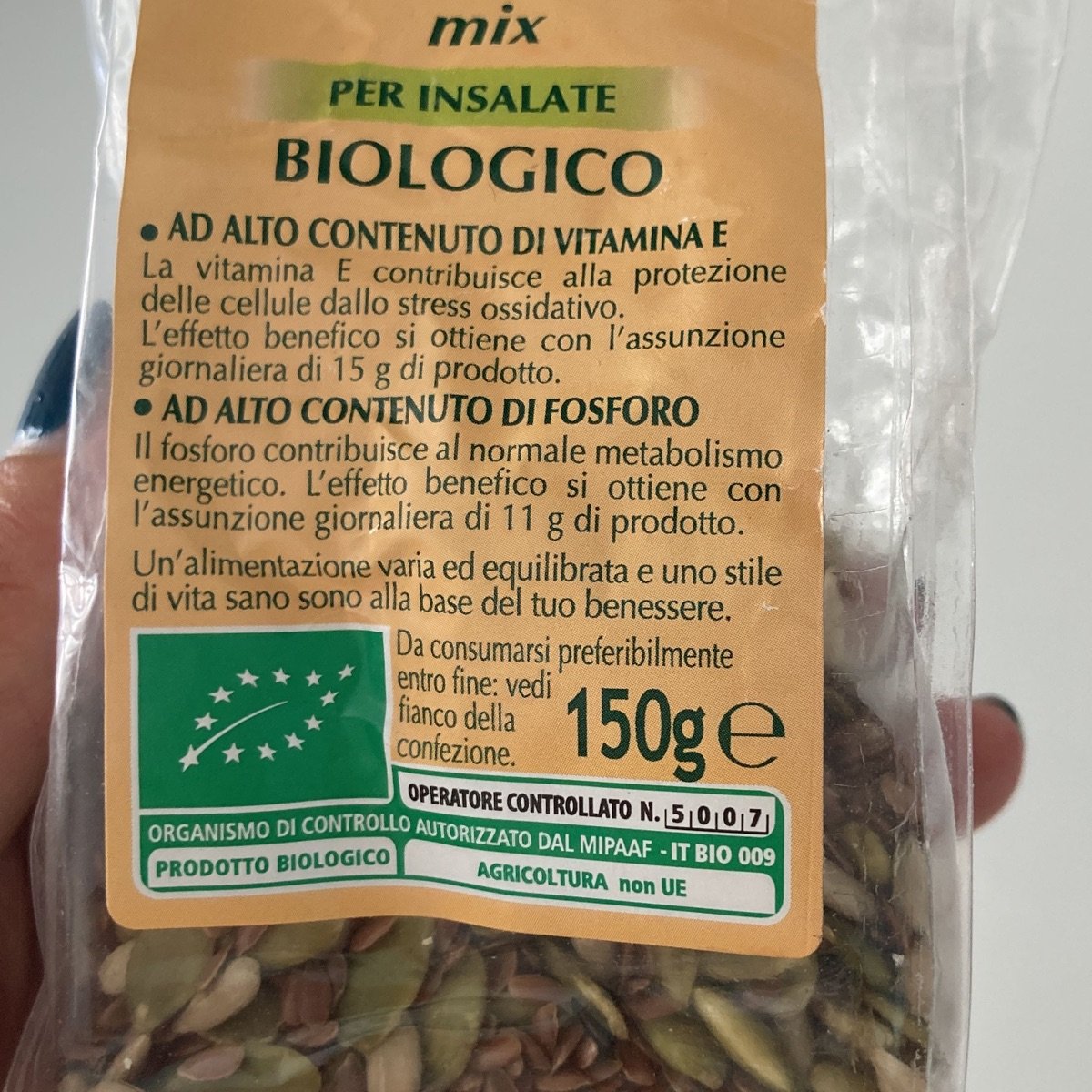mix di semi per insalate