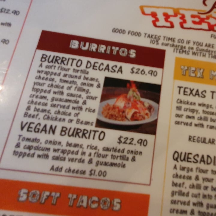 photo of Panchos Tex Mex Restaurant Vegan Baritto shared by @vanessap on  17 Sep 2020 - review