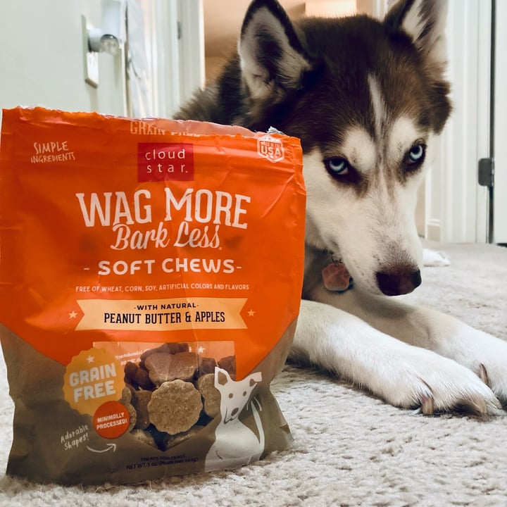 review photo of Cloud Star Wag More Bark Less Grain-Free Peanut Butter & Apples Soft Chews shared by @alexanicole on 25 Nov 2022 - review