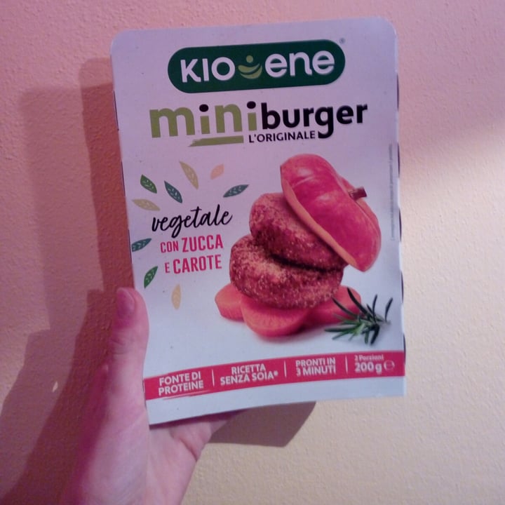photo of Kioene Mini Burger Zucca E Carote shared by @lella on  01 Dec 2021 - review