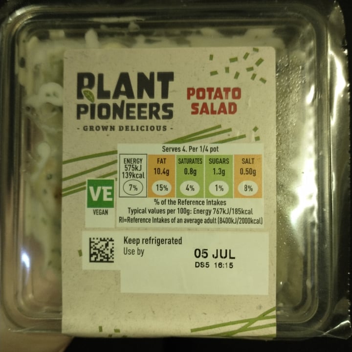 photo of Plant Pioneers Potato Salad shared by @veganhedgewytch on  26 Jul 2022 - review