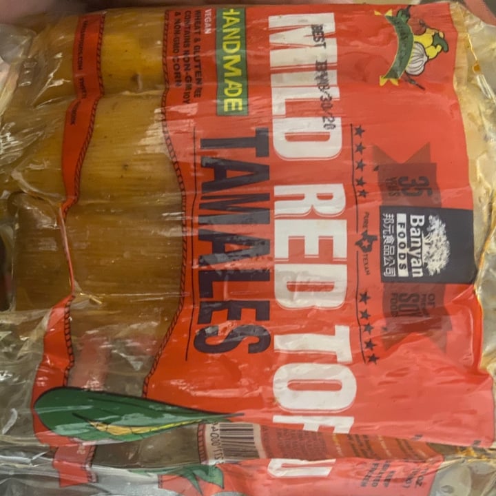 photo of Banyan Foods Handmade Mild Red Tofu Tamales shared by @chlalala on  31 May 2020 - review