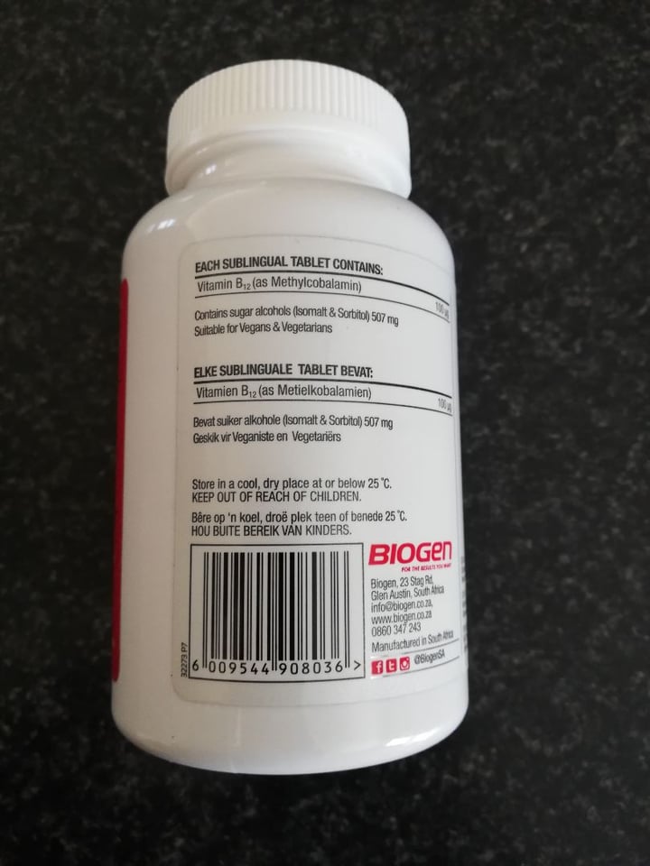 photo of Biogen Vitamin B12 shared by @simonel on  14 Jan 2020 - review