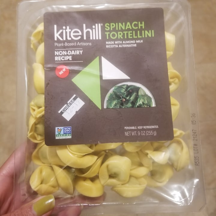 photo of Kite Hill Spinach Tortellini With Almond Milk Ricotta Alternative shared by @tracyrocks on  04 Dec 2021 - review