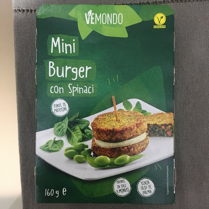 photo of Vemondo Mini burger con spinaci shared by @huliet on  05 Jul 2022 - review