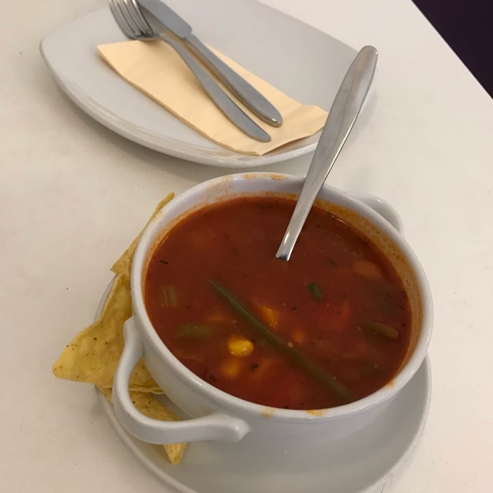 photo of Napfényes Restaurant and Confectionery Mexican Vegetable Soup With Tortillas shared by @bbrunner85 on  15 Oct 2021 - review