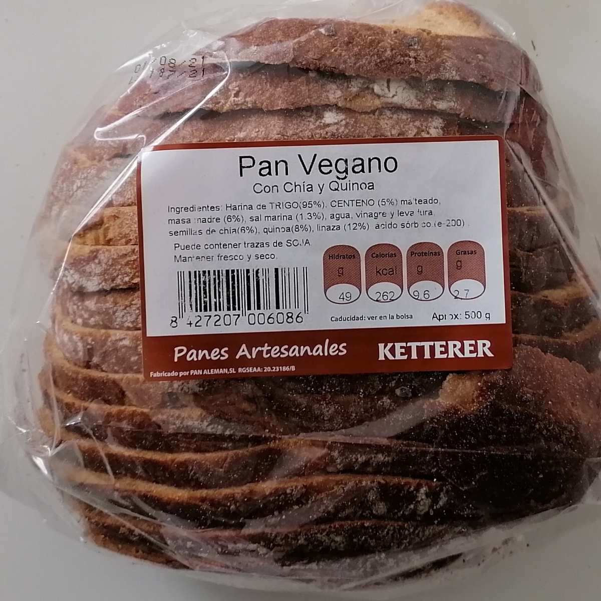 Ketterer Pan Vegano con Chía y quinoa Review | abillion