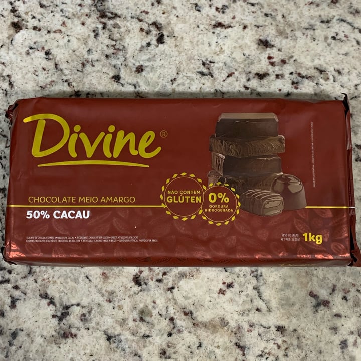 photo of Divine Chocolate Chocolate meio amargo 50% cacau shared by @tamaraog on  07 May 2022 - review