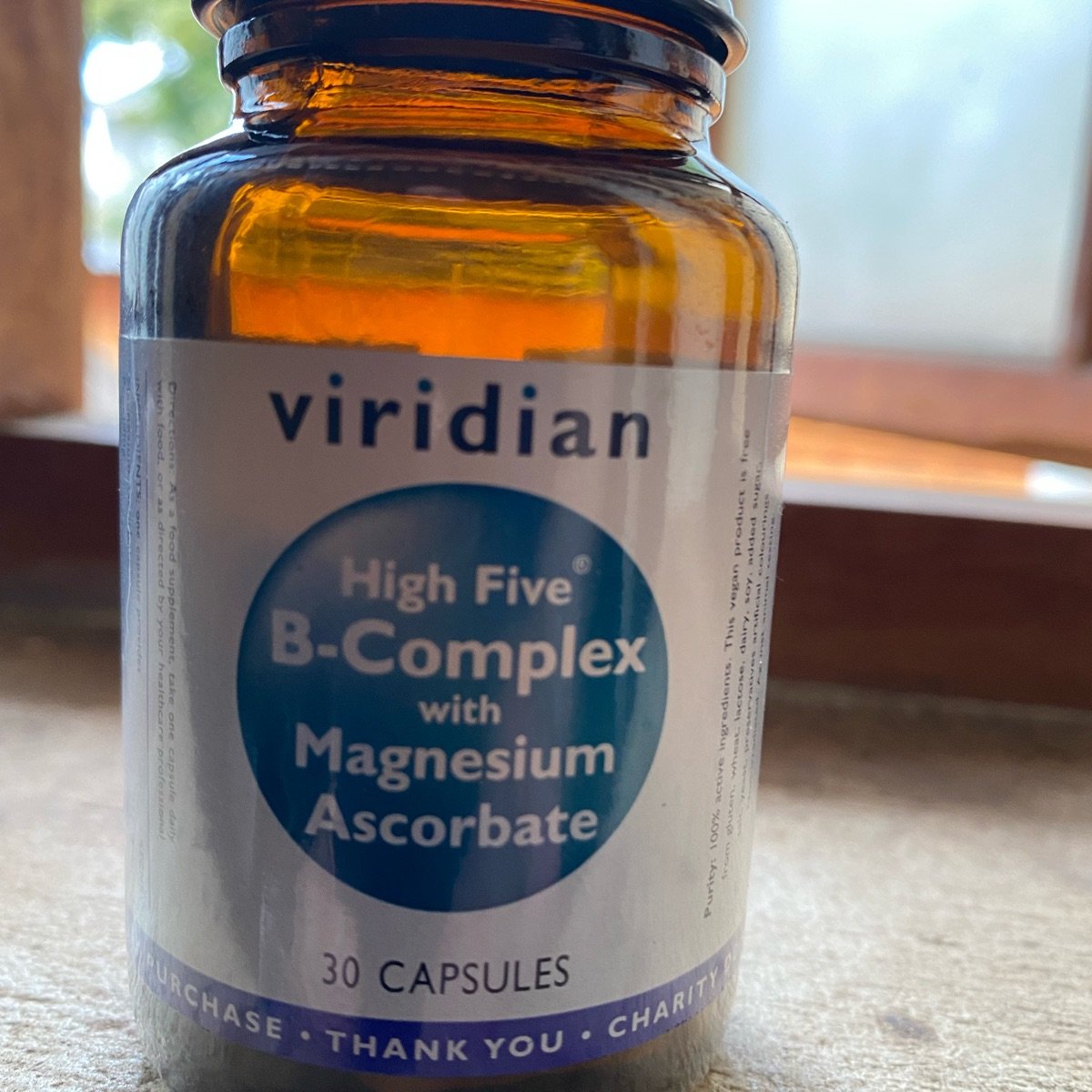 High 5 B complex With Magnesium Ascorbate From Viridian Nutrition 