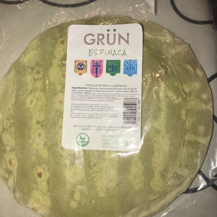 photo of Grün Orgánico Pan árabe con espinaca shared by @mechab on  16 May 2021 - review