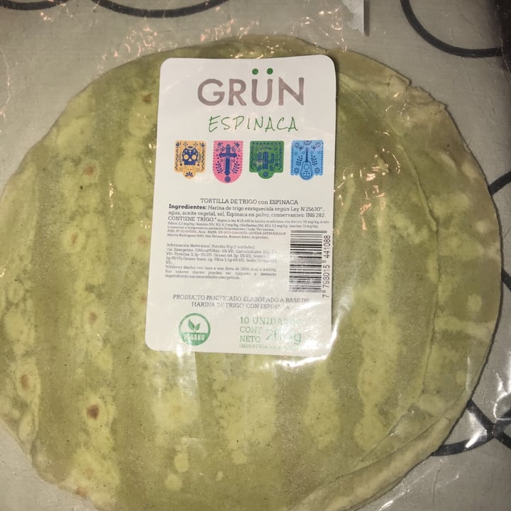 review photo of Grün Orgánico Pan árabe con espinaca shared by @mechab on 16 May 2021 - review