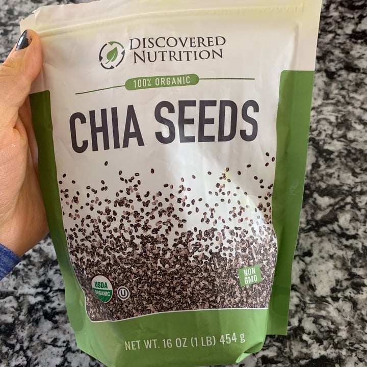 photo of Discovered Nutrition Chia seeds shared by @macylenertz on  03 Apr 2020 - review