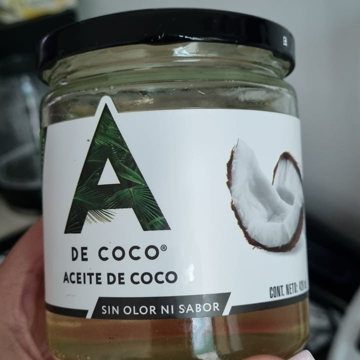photo of A de Coco Aceite De Coco Orgánico shared by @gabypinedo on  26 Apr 2022 - review