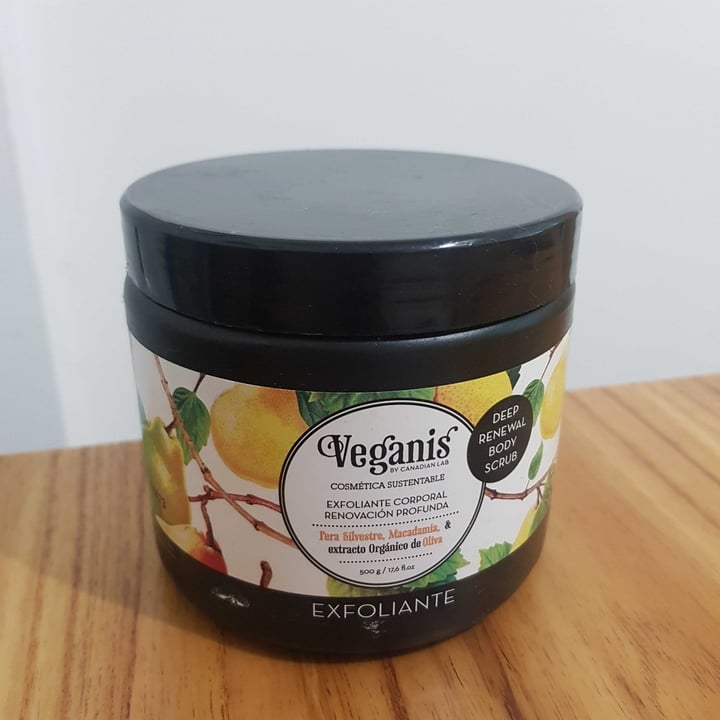 photo of Veganis EXFOLIANTE CORPORAL RENOVACION PROFUNDA Pera Silvestre & Macadamia con extracto Orgánico de Oliva shared by @sofiamorbiducci on  20 Sep 2021 - review