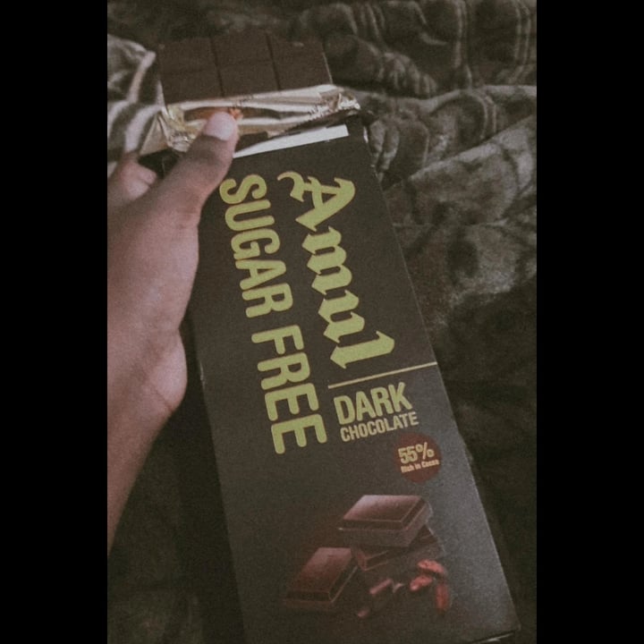 photo of Amul Dark Sugar Free shared by @samyuktha on  31 Aug 2021 - review