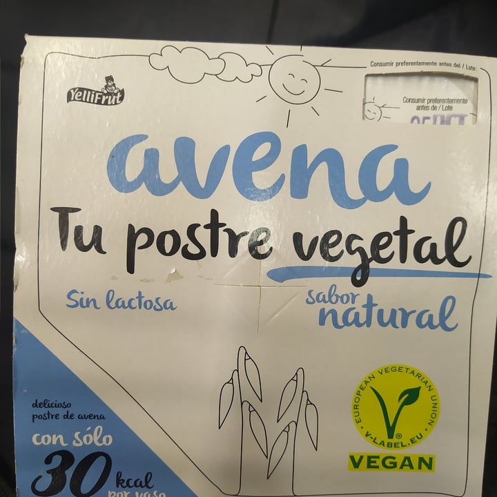 photo of Yellifrut Postre avena natural shared by @veganboytf on  10 Sep 2020 - review