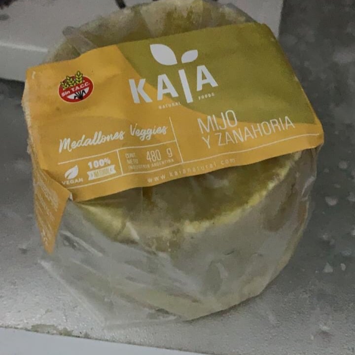 photo of Kaia Natural Foods Medallones de Mijo y Zanahoria shared by @candelacopes on  06 Mar 2021 - review
