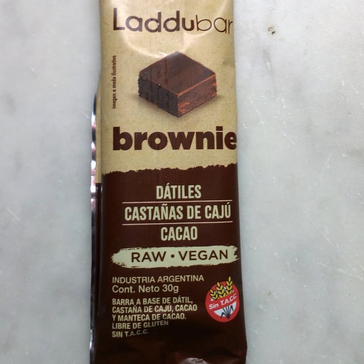 photo of Laddubar Barra sabor Brownie shared by @marielita on  10 Feb 2021 - review