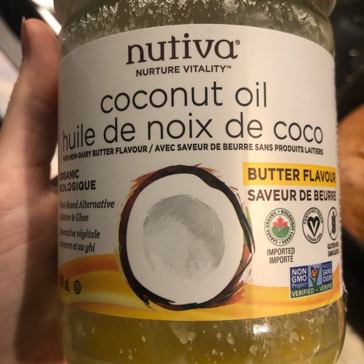 photo of Nutiva coconut oil butter flavor shared by @weepingwillow0 on  31 Oct 2021 - review