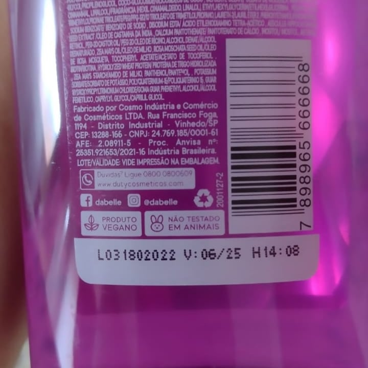 photo of DaBelle hair Shampoo e Condicionador Hair Love shared by @sandra-dourado on  05 Dec 2022 - review