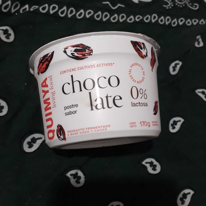 photo of Quimya Postre sabor Chocolate shared by @bautistavegano on  18 Mar 2022 - review