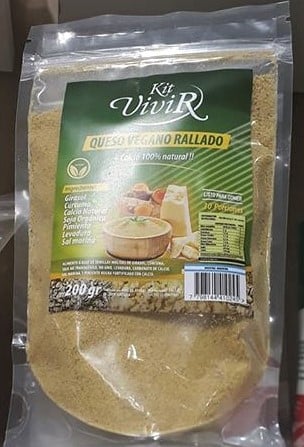 photo of Kit vivir Queso vegano rallado shared by @jota on  24 Dec 2019 - review