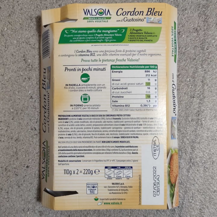 photo of Valsoia Cordon Bleu con il Gustosino shared by @vale2781 on  23 Apr 2022 - review