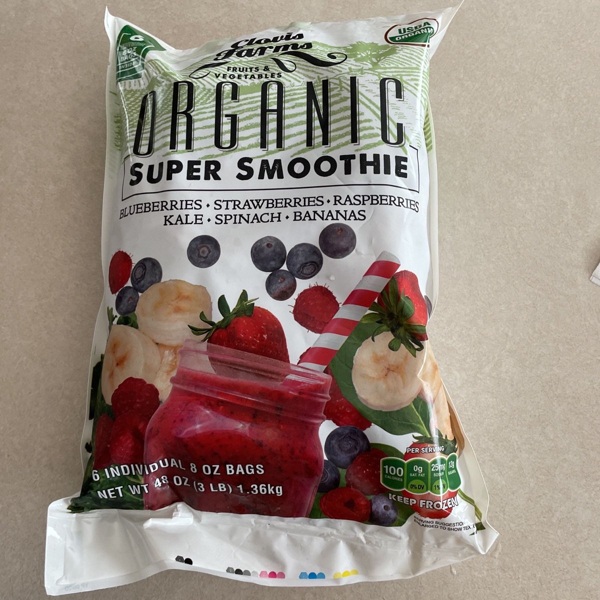 Clovis farms Organic Super Smoothie Reviews abillion