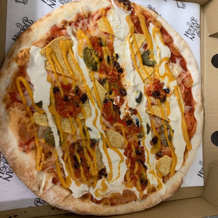 review photo of Vegan Dough Co Nacho Average Pizza shared by @dbuvana on 05 Jul 2020 - review