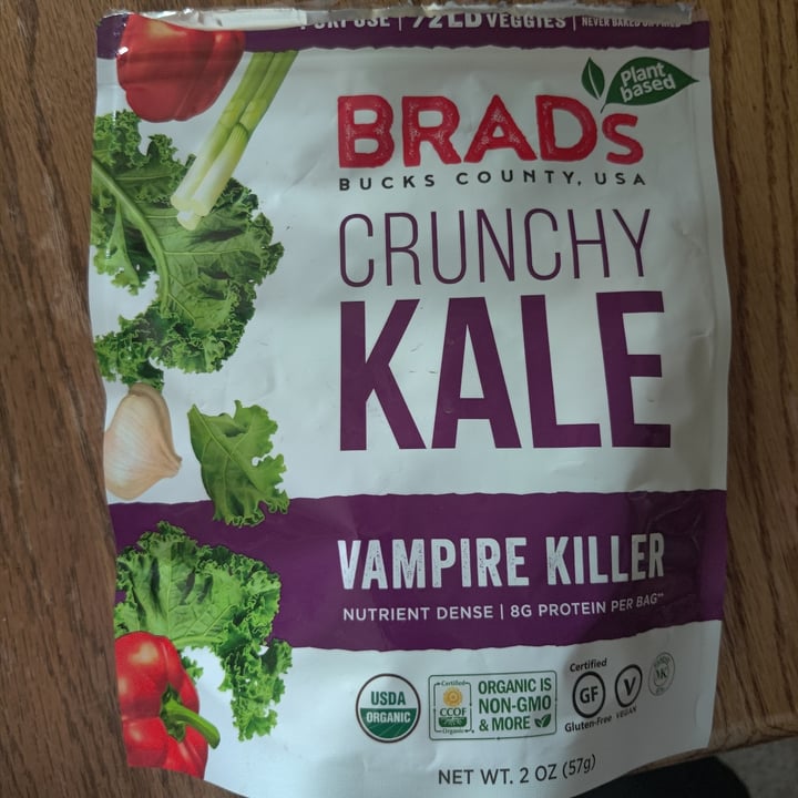 photo of Brad’s Plant Based Crunchy Kale Chips Vampire Killer shared by @dobime on  05 Jul 2021 - review