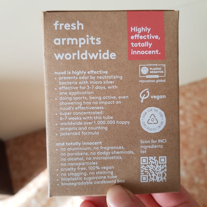 review photo of nuud Fresh Armpits Worldwide shared by @manuelalmp on 12 Apr 2022 - review