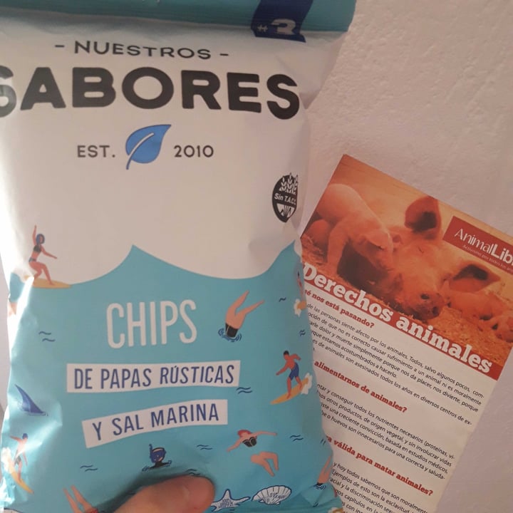 photo of Nuestros Sabores Chips de papas rústicas y sal marina shared by @solvalentina on  20 Dec 2020 - review