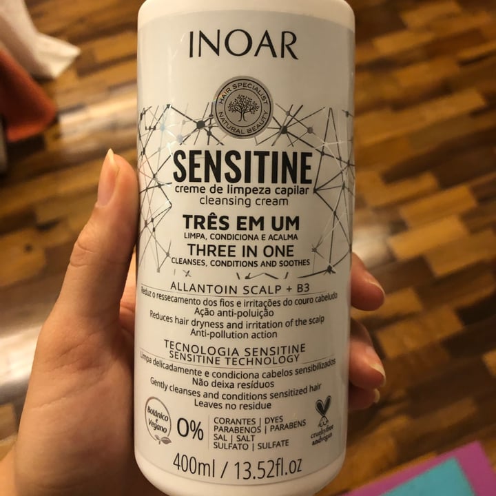 review photo of Inoar Sensitine Creme De Limpeza Capilar shared by @loretita on 09 May 2022 - review