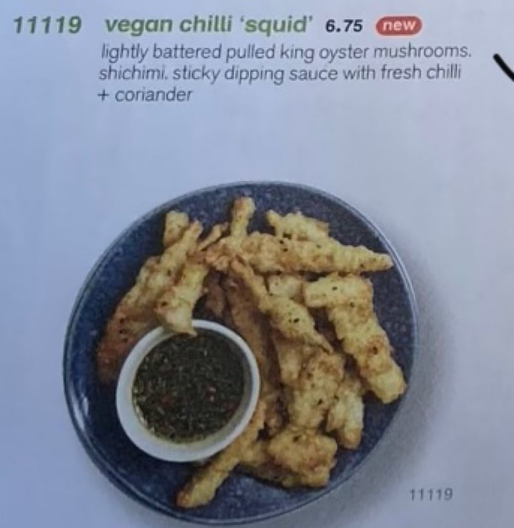 photo of Wagamama Leicester Vegan Chilli ‘Squid’ shared by @georgiagem13 on  27 May 2021 - review
