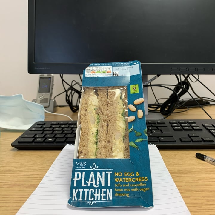 photo of Plant Kitchen (M&S) No Egg & Watercress shared by @drteetee on  25 Nov 2021 - review