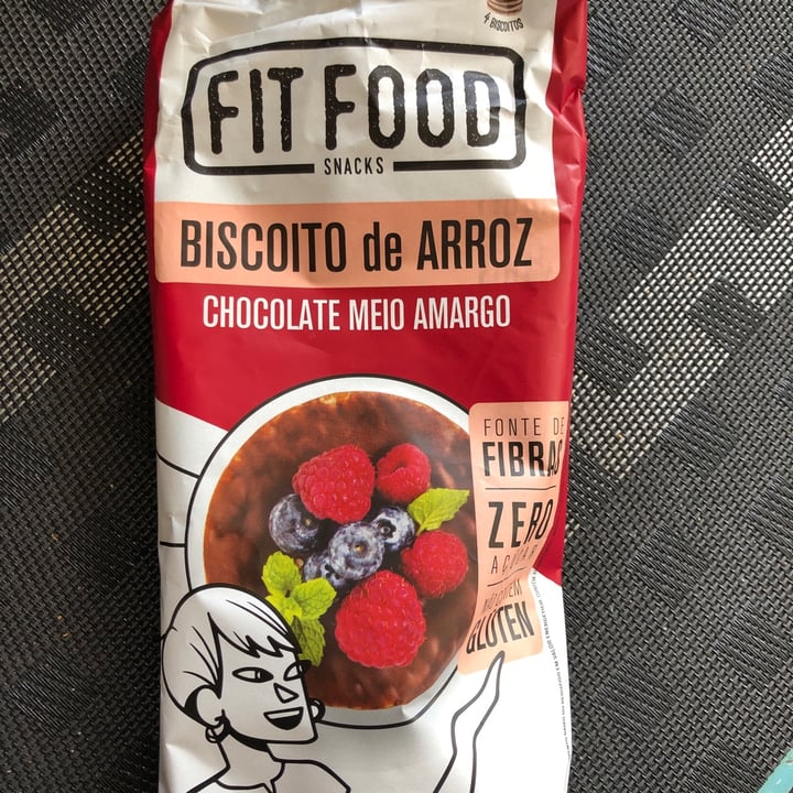 photo of Fit  Food Biscoito De Arroz Chocolate Meio Amargo shared by @camilamp on  04 Mar 2022 - review