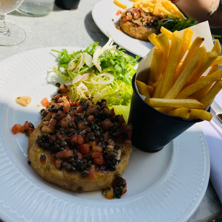 review photo of Côte Brasserie - Worcester Celeriac Steak Frites and Chocolate Slated Caramel Tart shared by @mellymaitland on 17 Jul 2021 - review