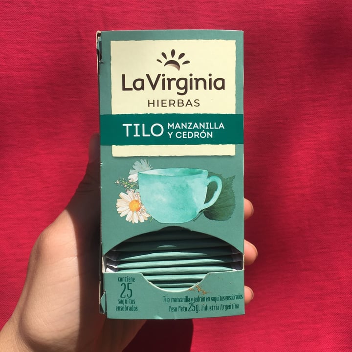 photo of La Virginia té de tilo, manzanilla y cedrón shared by @arixxj on  24 Sep 2021 - review