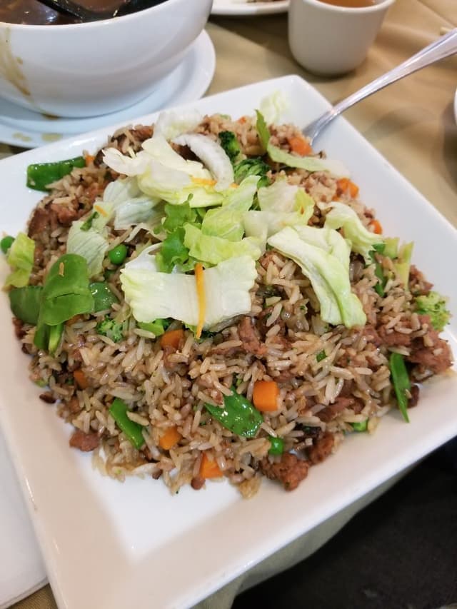 菜肴“Beyond Beef Fried Rice”的照片