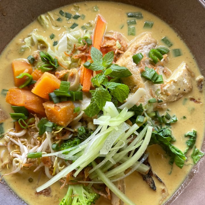 photo of Moksa Plant-based Restaurant & Permaculture Garden Laksa shared by @thevegancrossfitgirl on  28 Sep 2021 - review
