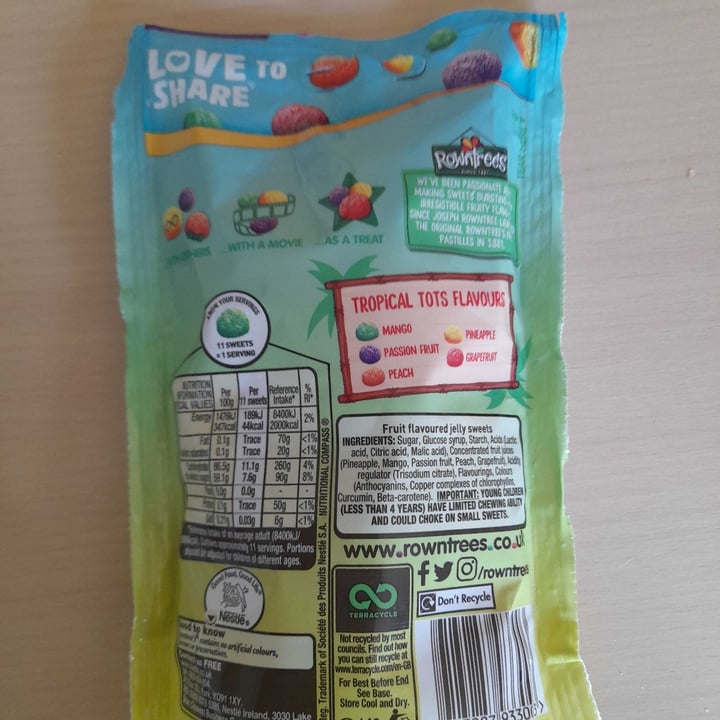 photo of Rowntree's tropical tots shared by @glitterball84 on  29 Jun 2022 - review